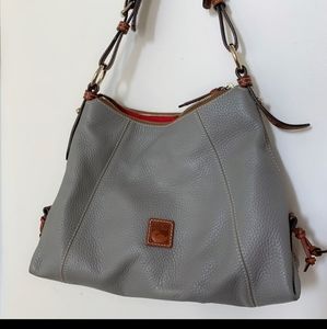 Dooney & Bourke small gray slouch purse
